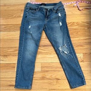 BR-Distressed Blue Women's Jeans